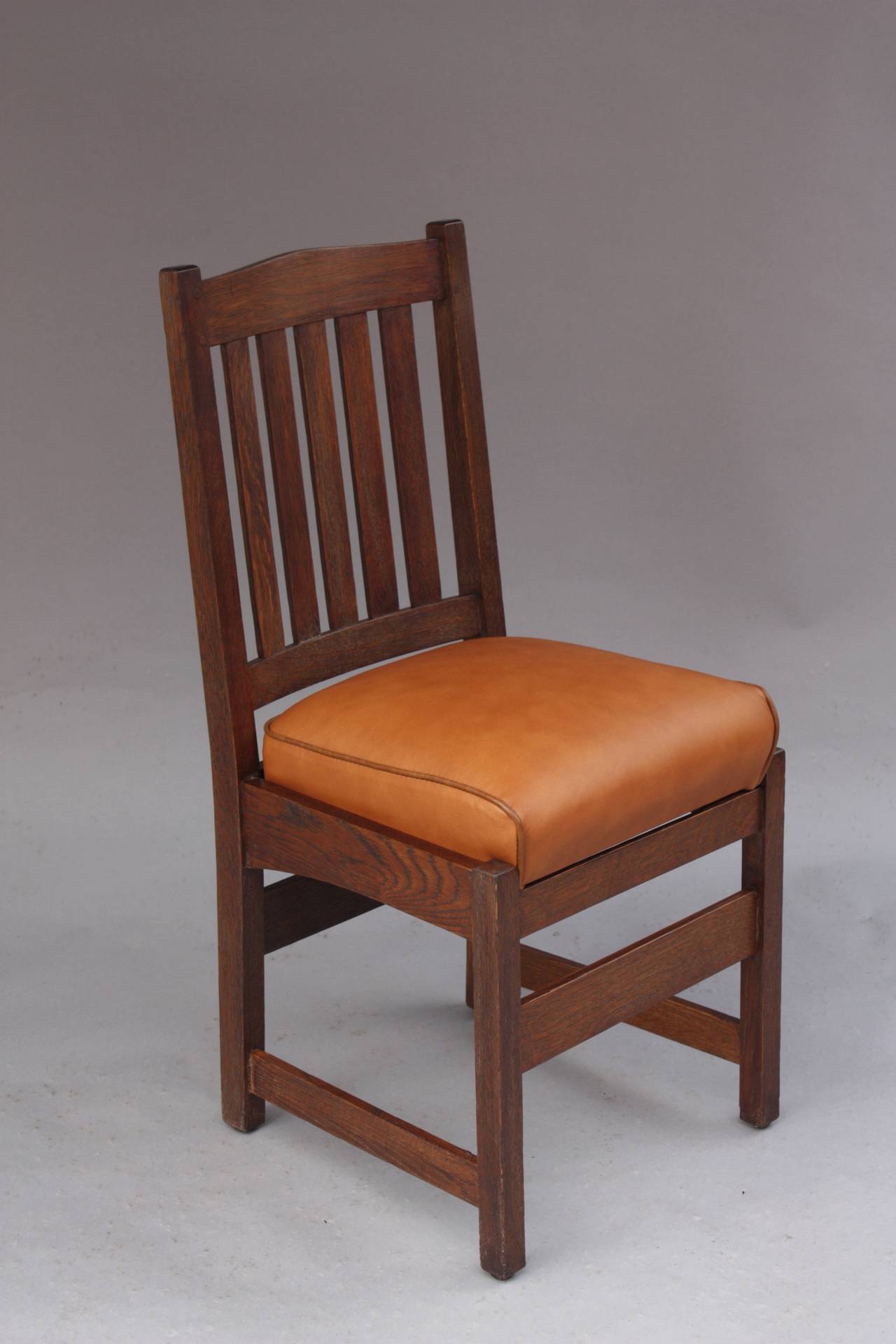 North American Set of Six L. & J.G. Arts & Crafts Side Chairs