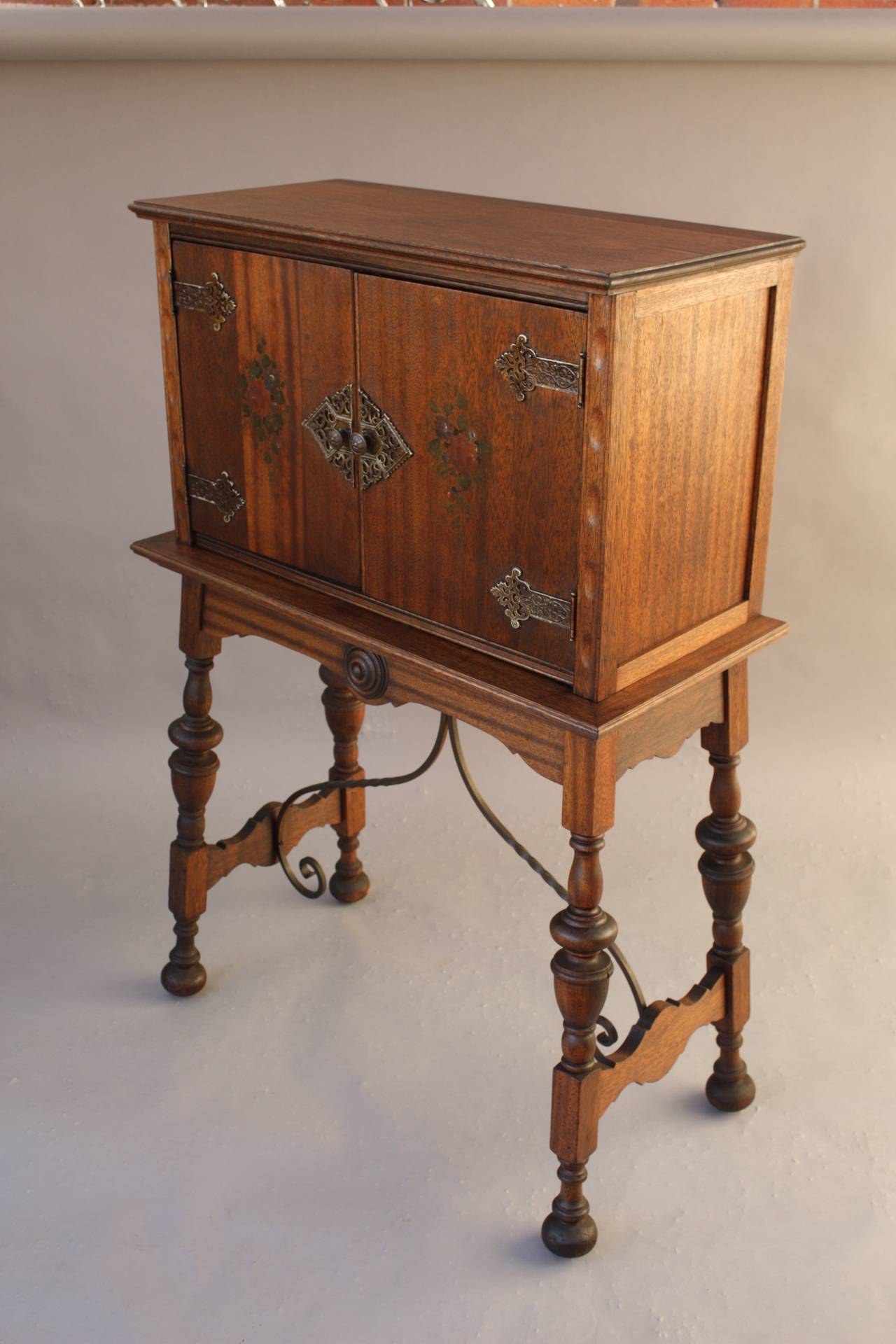 Circa 1920's vargueno desk with original finish. 48 1/8 H H x 33.25