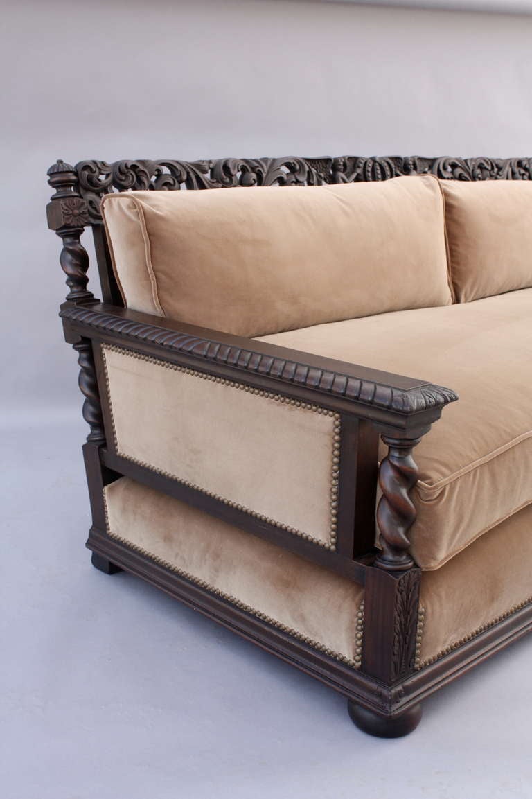 1920's Spanish Revival Sofa In Excellent Condition In Pasadena, CA