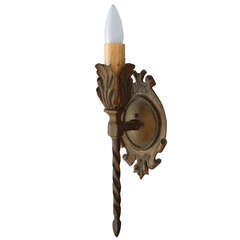 1920s Tall Spanish Revival Sconce
