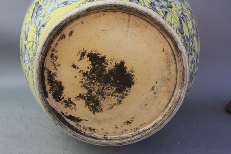 Late 1800s Chinese Fish Bowl With Guangxu Period Hallmark 6