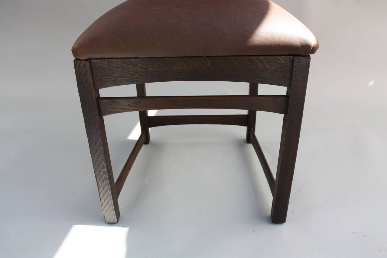 North American Antique Pair of Lifetime Art and Crafts Mission Side Chairs For Sale