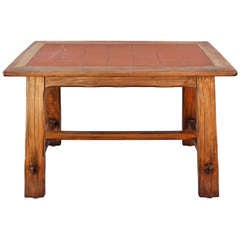 Arts 
Crafts Rectangular Tile Table, circa 1910
