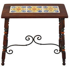 Narrow D&M Tiled Side Table