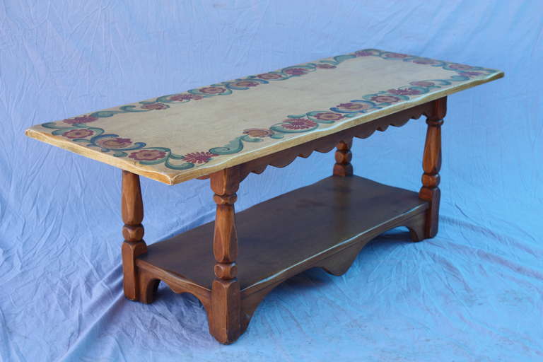 Rancho Monterey 1930s Signed Monterey Coffee Table
