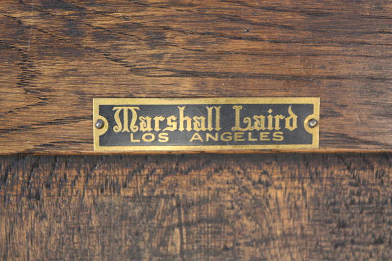 Oak 1920s Large Carved Marshall Laird Sideboard
