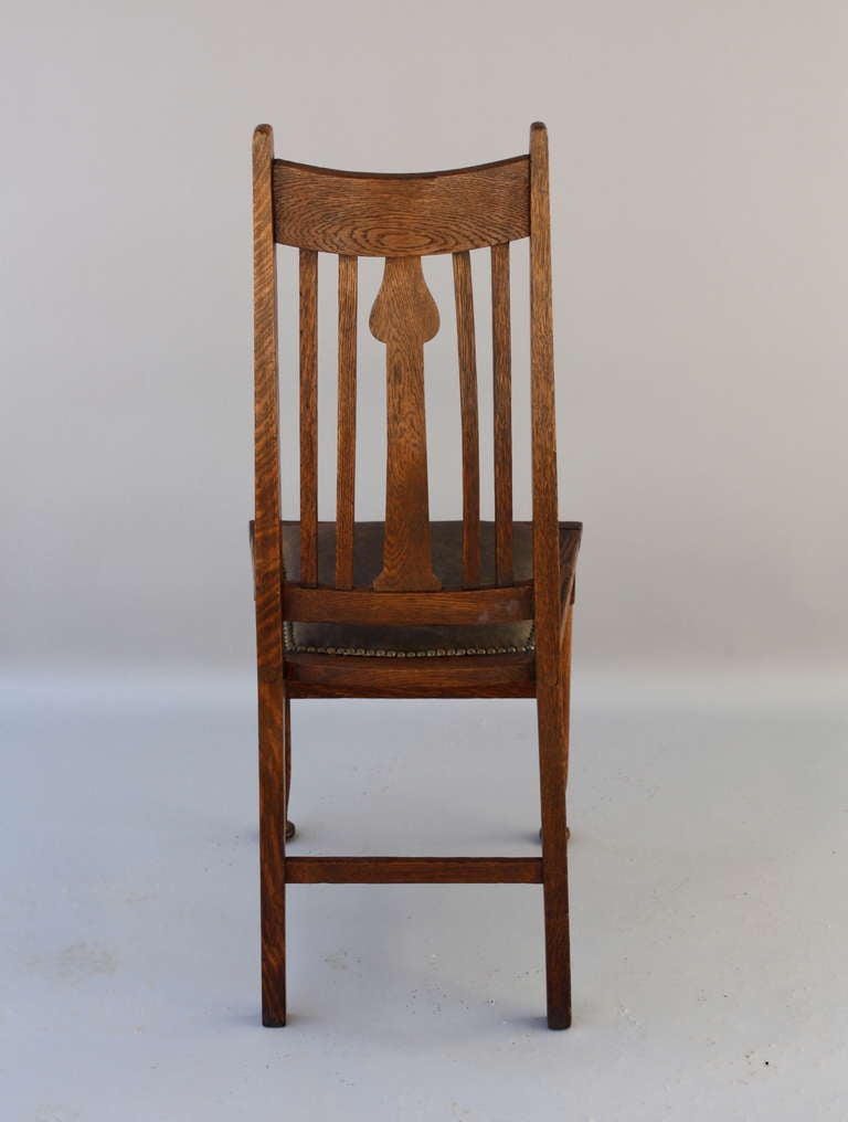 20th Century Set of Six High Back Arts & Crafts Chairs, circa 1910