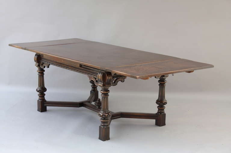 Classic 1920's Draw Leaf Dining Table
