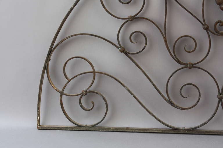 One of Two Wrought Iron Arches c.1920's In Excellent Condition In Pasadena, CA