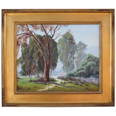 Early 20th Century Landscape with Trees and House by Naomi Taylor Evans 9