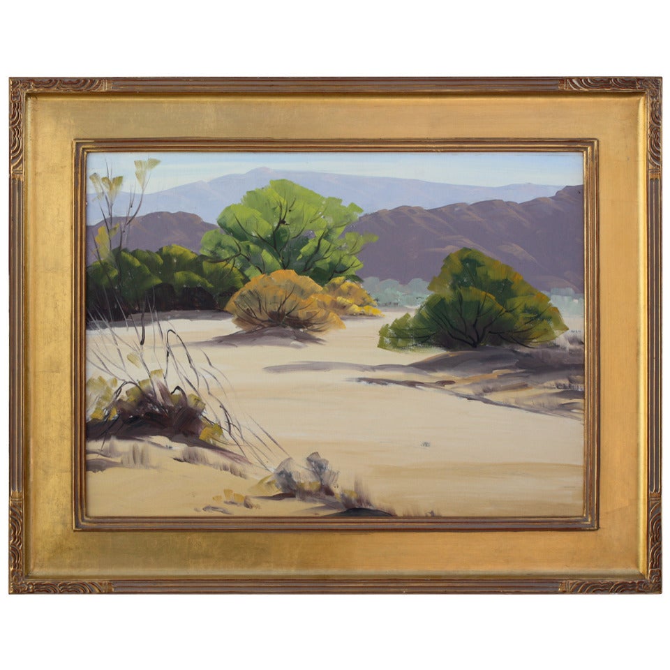 Early 20th Century Desert Brush Landscape by Naomi Taylor Evans