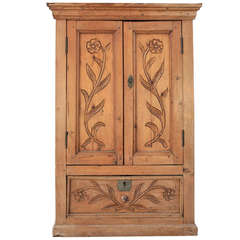 1800's Mexican Wall Cabinet