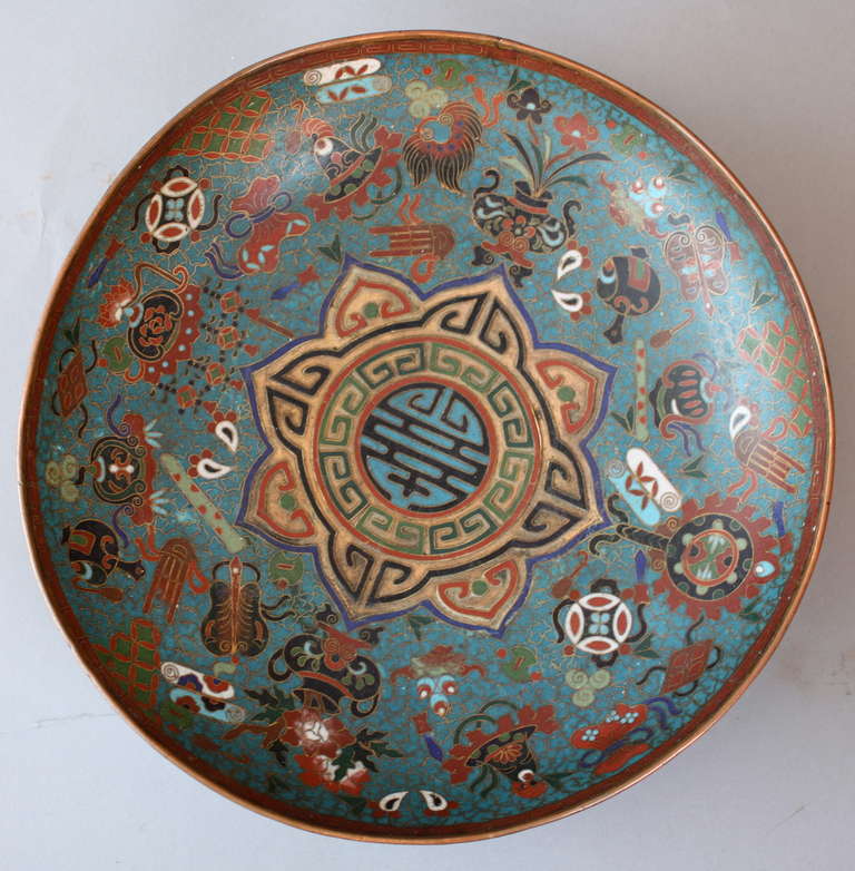 Ming Dynasty Cloisonn'e Enameled Bowl at 1stdibs
