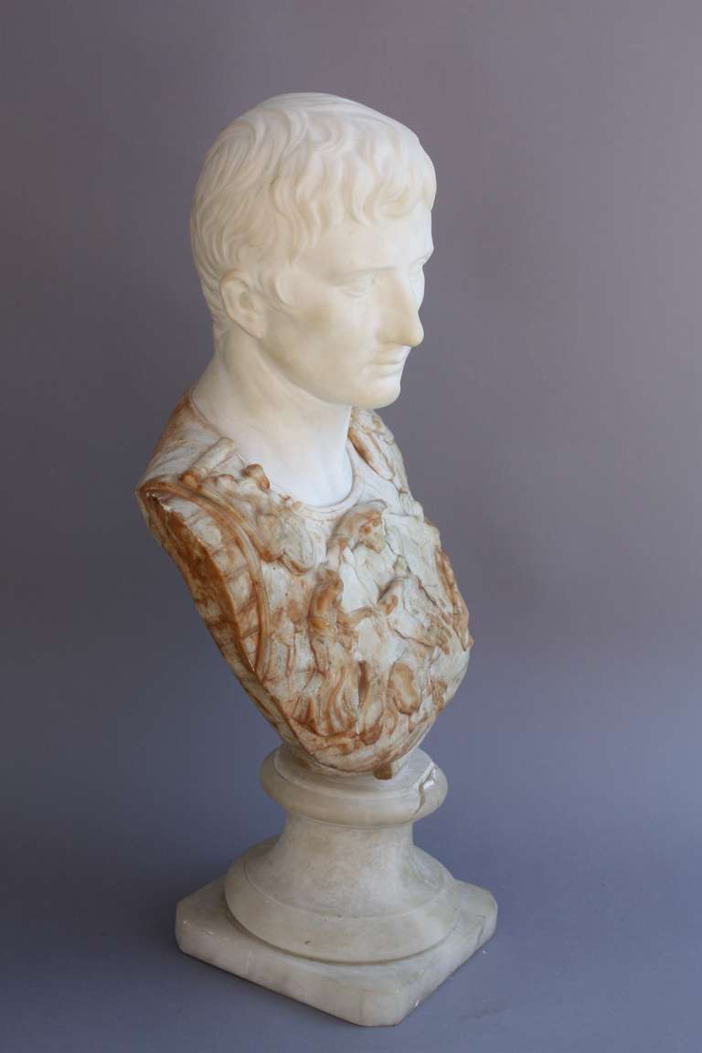 19th Century 1880s Marble Bust Of Caesar