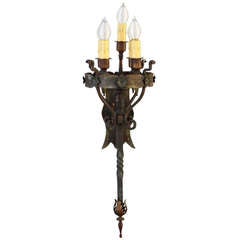 1 Of 4 Antique Large Scale Sconce