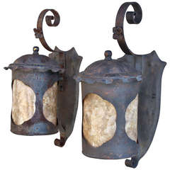 1920s Pair of Outdoor Sconces