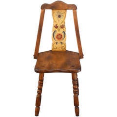 Antique Charming Signed Monterey A-Frame Chair