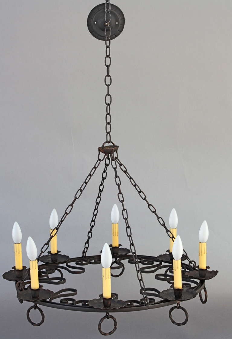 1 of 5 Classic Spanish Revival Chandeliers at 1stdibs