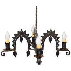 Authentic 4-light Rancho Chandelier