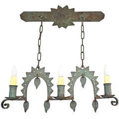 Three-light Rancho Chandelier