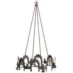 Large-scale Iron Rancho Chandelier