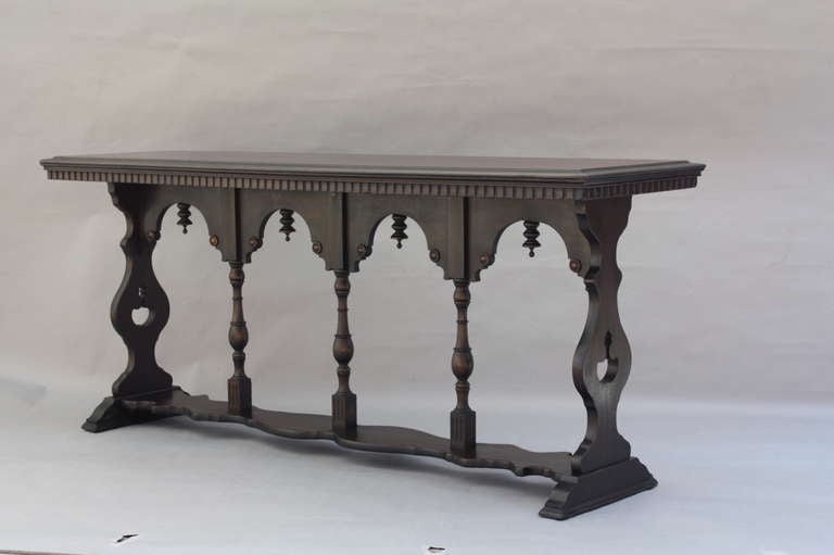 20th Century Long Spanish Revival Console Table