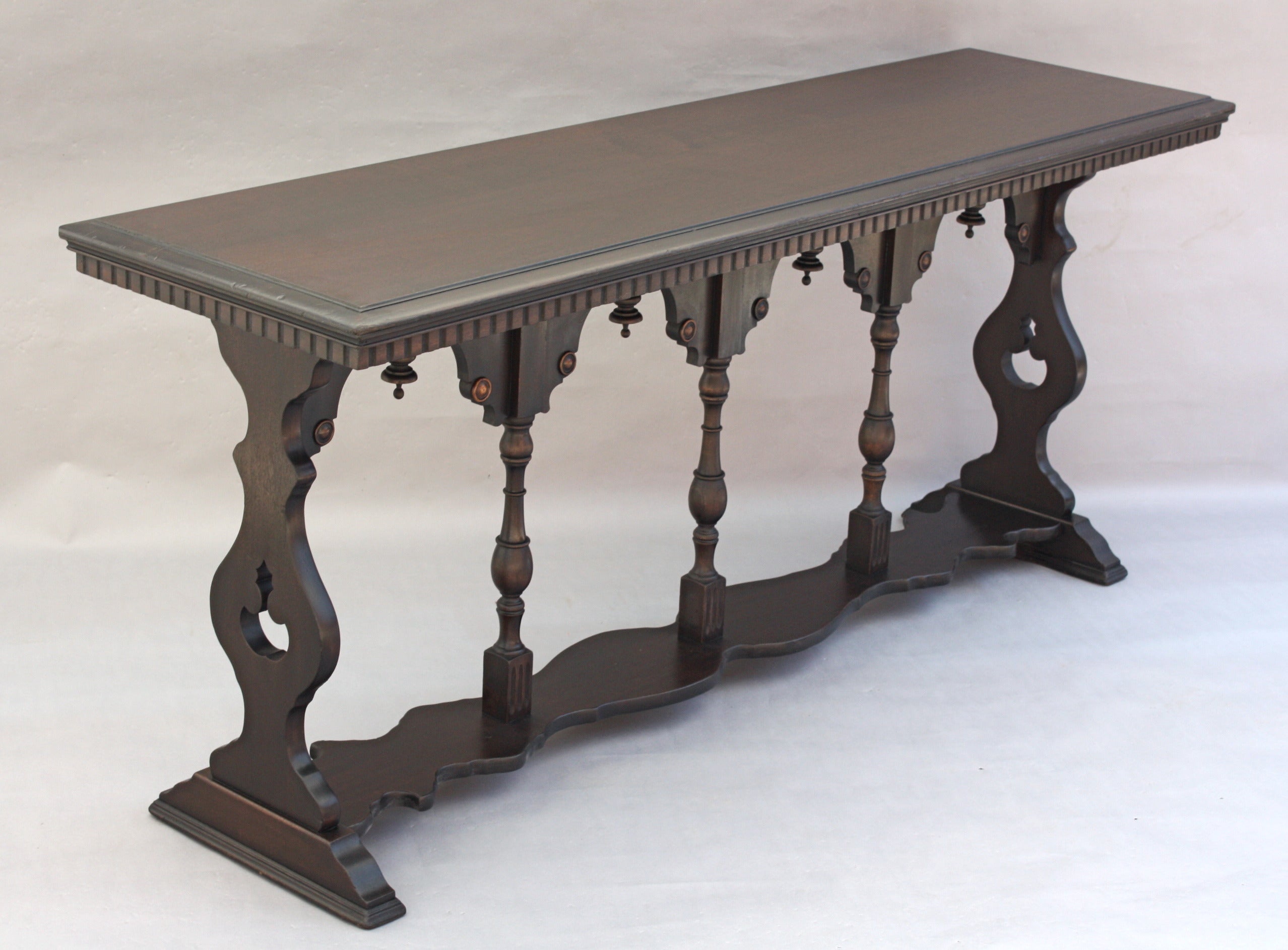Long Spanish Revival Console Table