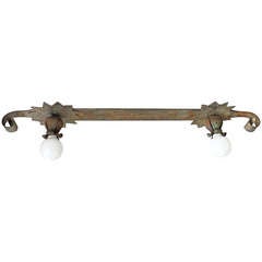 1 of 2 Rancho-style  Early Californian Ceiling Mount Fixtures