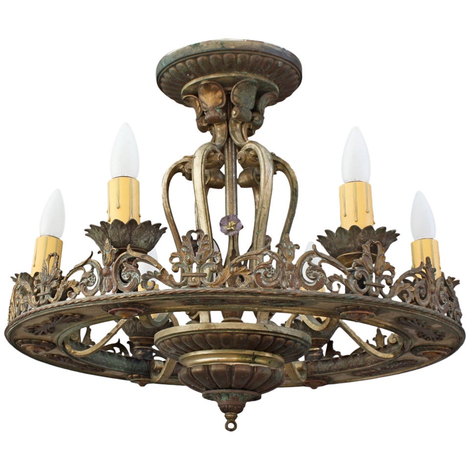 Large Spanish Revival Chandelier at 1stDibs