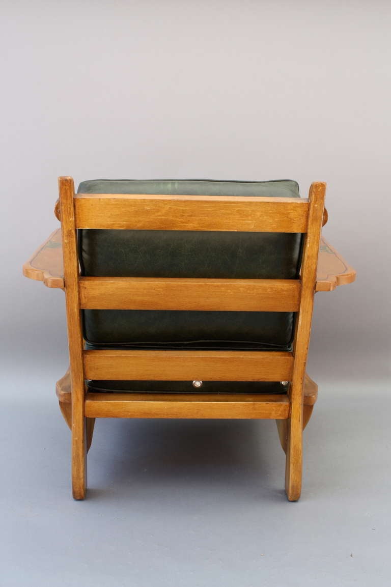 Monterey Style Armchair and Ottoman 1