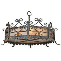 Larger Size Wrought Iron Chandelier
