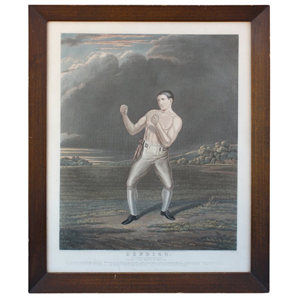 19th Century Boxing Aquatint For Sale