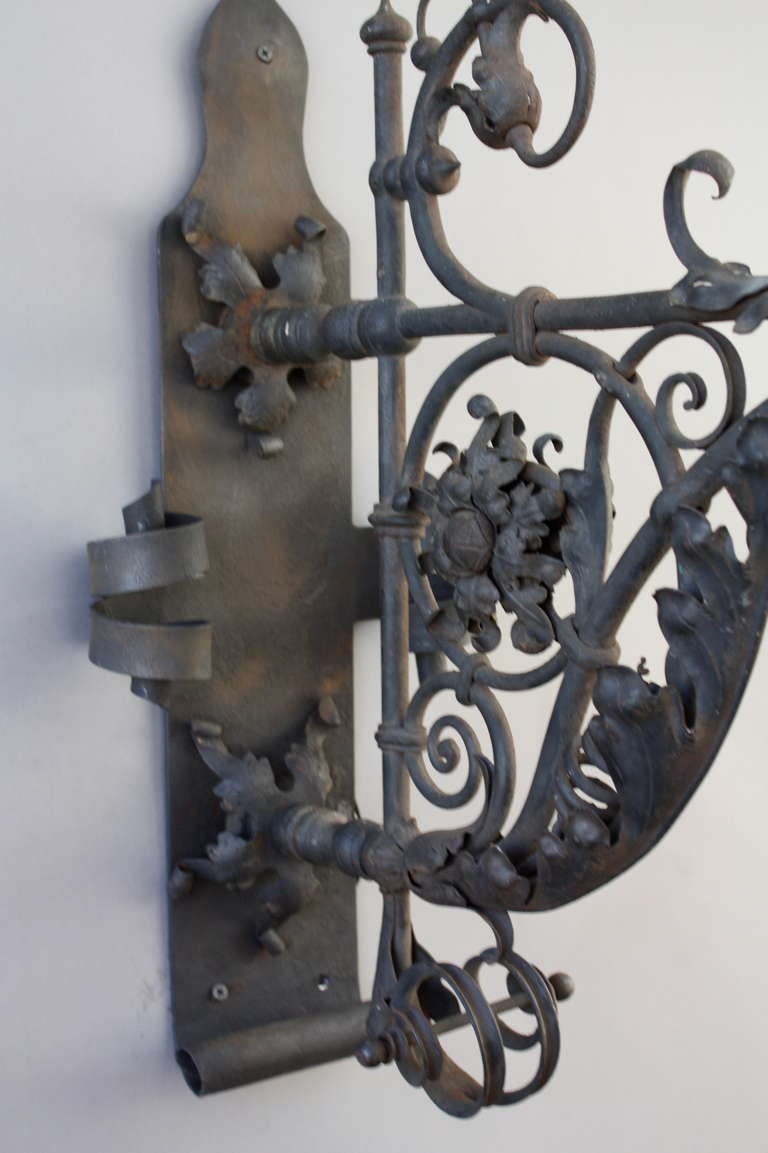 Exceptional Large Scale Wrought Iron Lantern With Dragon In Good Condition In Pasadena, CA
