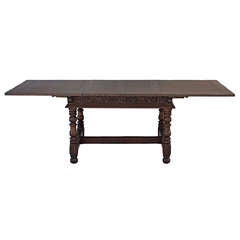Antique Spanish Revival Oak Table