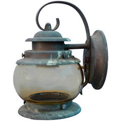 Vintage 1930's Small Scale Exterior Wall Lantern