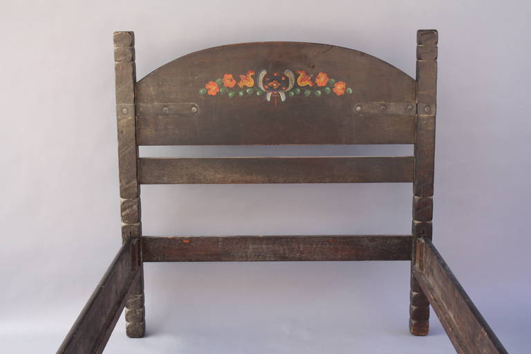 Rancho Monterey 1930s Signed Monterey Twin Bed