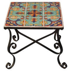 Antique Rancho Monterey Tile Table
