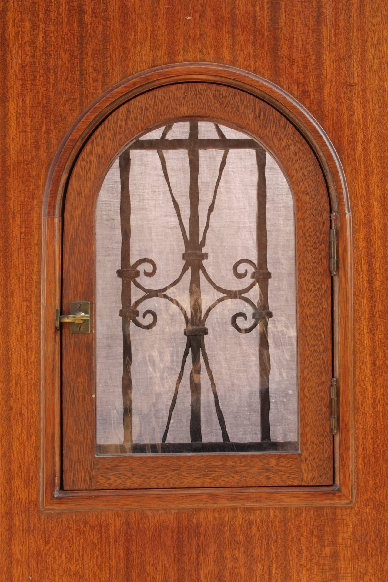Early 20th Century Antique 1920s Original Ached Spanish Revival Front Door