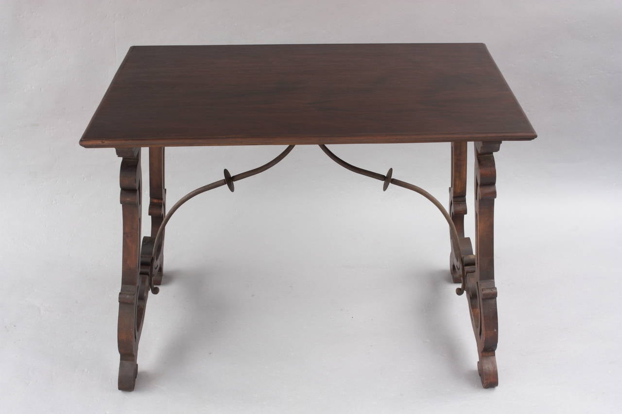 Spanish Revival 1920s Walnut Side Table
