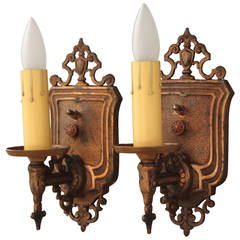 Pair of Original 1920s Single Sconces