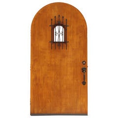 Antique 1920s Original Ached Spanish Revival Front Door