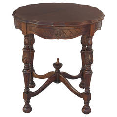 1920s Walnut Side Table