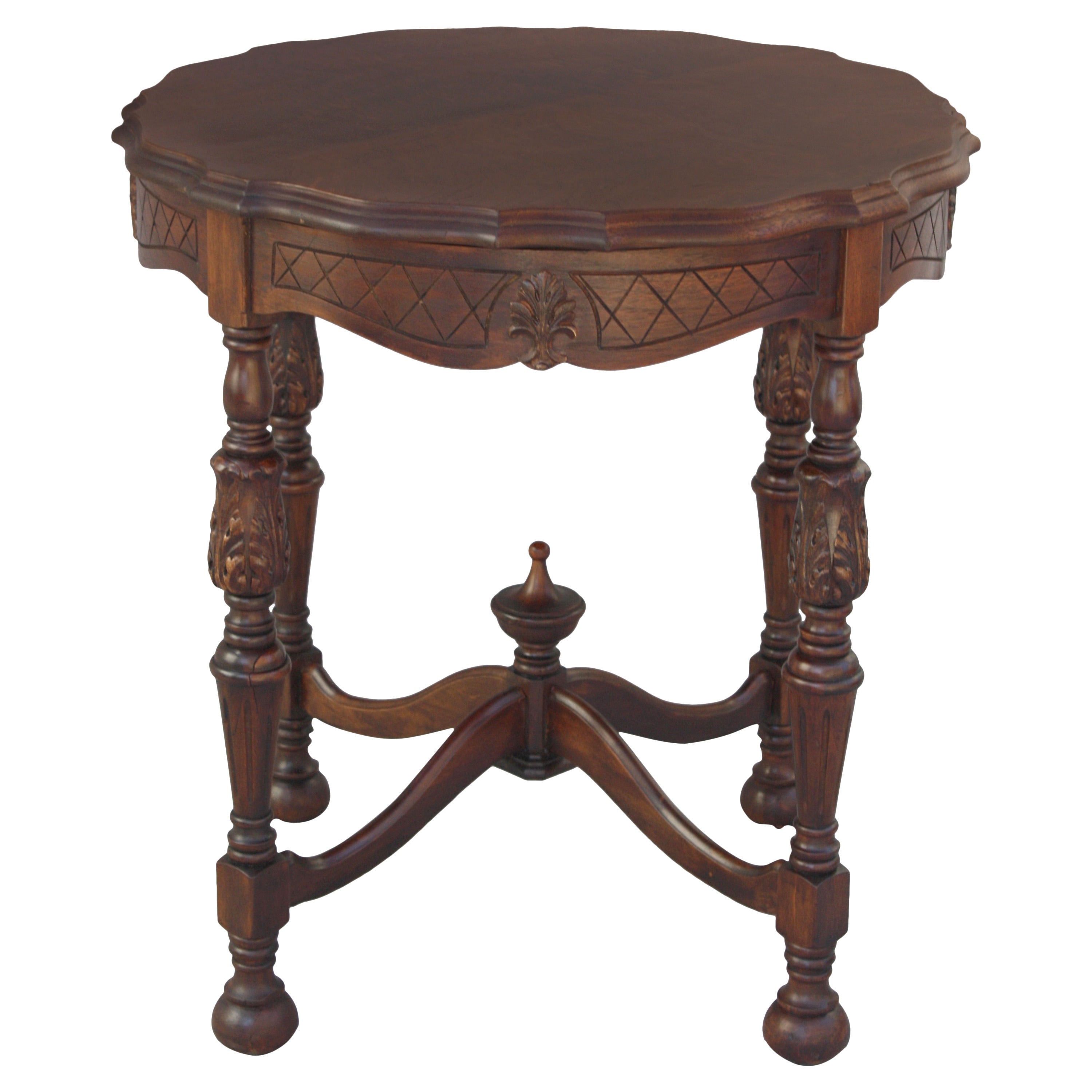 1920s Walnut Side Table