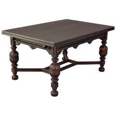 1920's Dining Table with Retractable Leaves