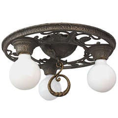 Antique Lovely Cast Ceiling Mount Fixture