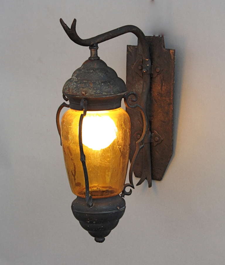 Elegant Spanish Revival Exterior Lantern
