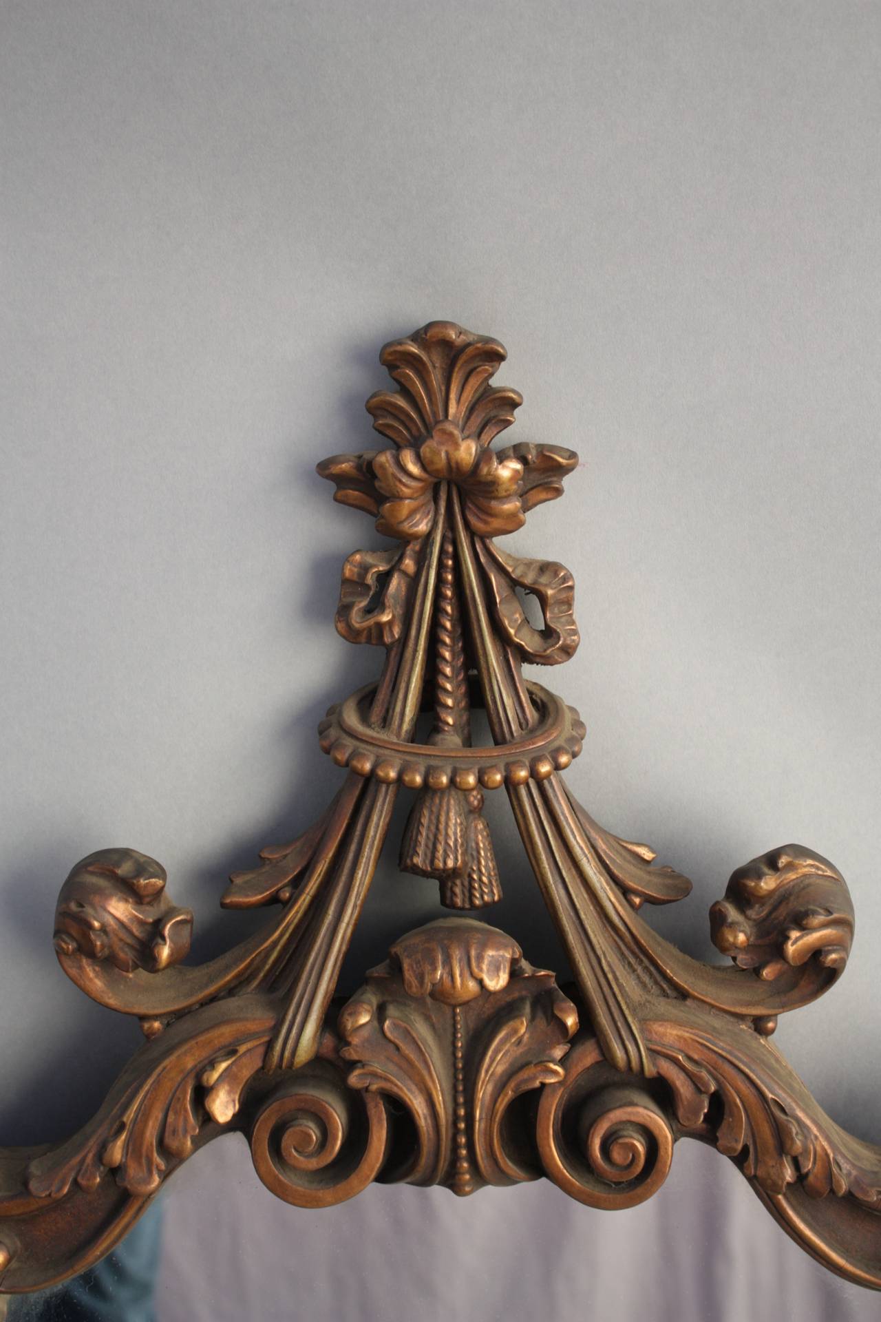 Antique Carved Wood Mirror, circa 1920s at 1stdibs