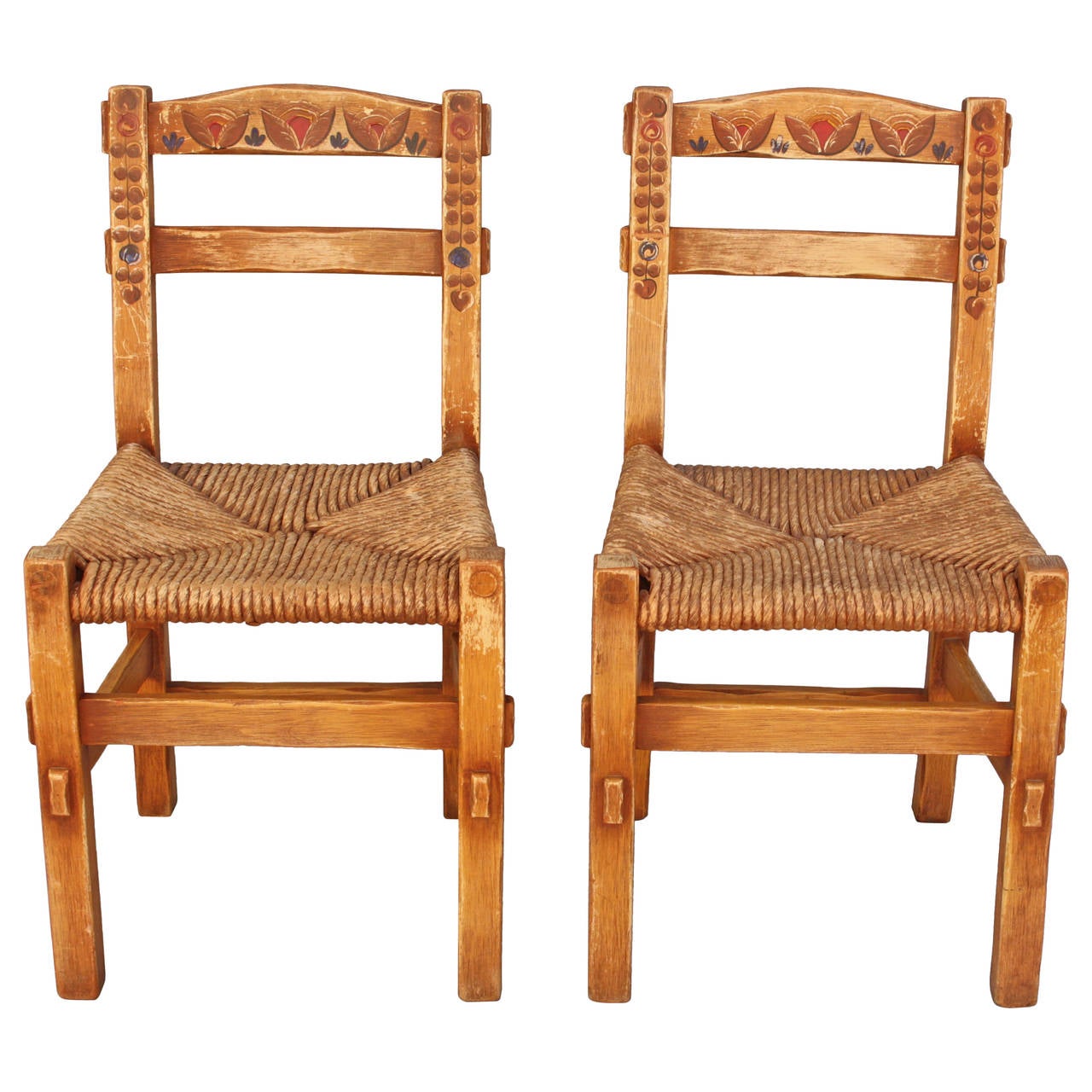 Pair of Coronado Side Chairs at 1stDibs