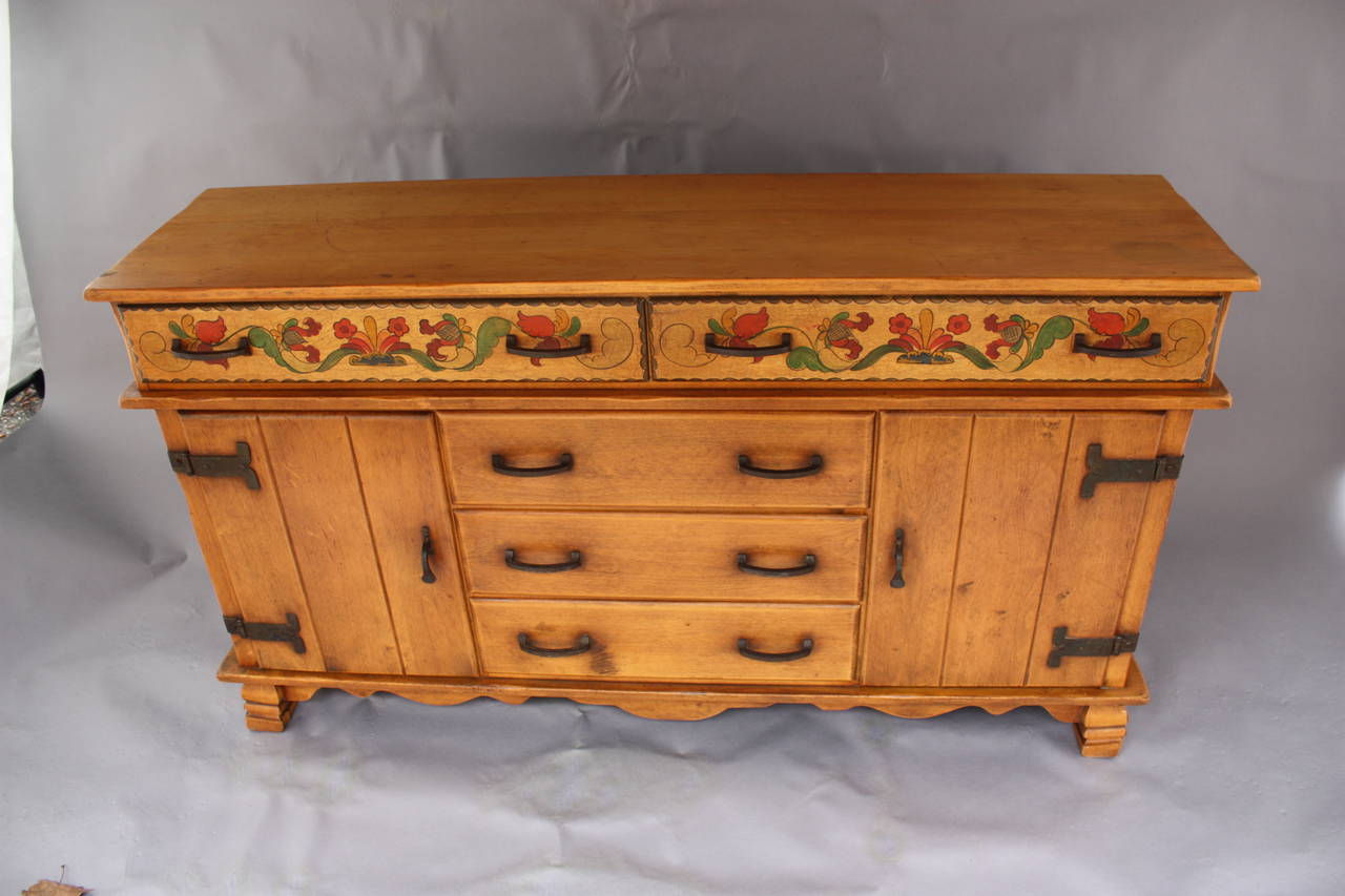 North American Signed Monterey Sideboard or Buffet in the California Rancho Style