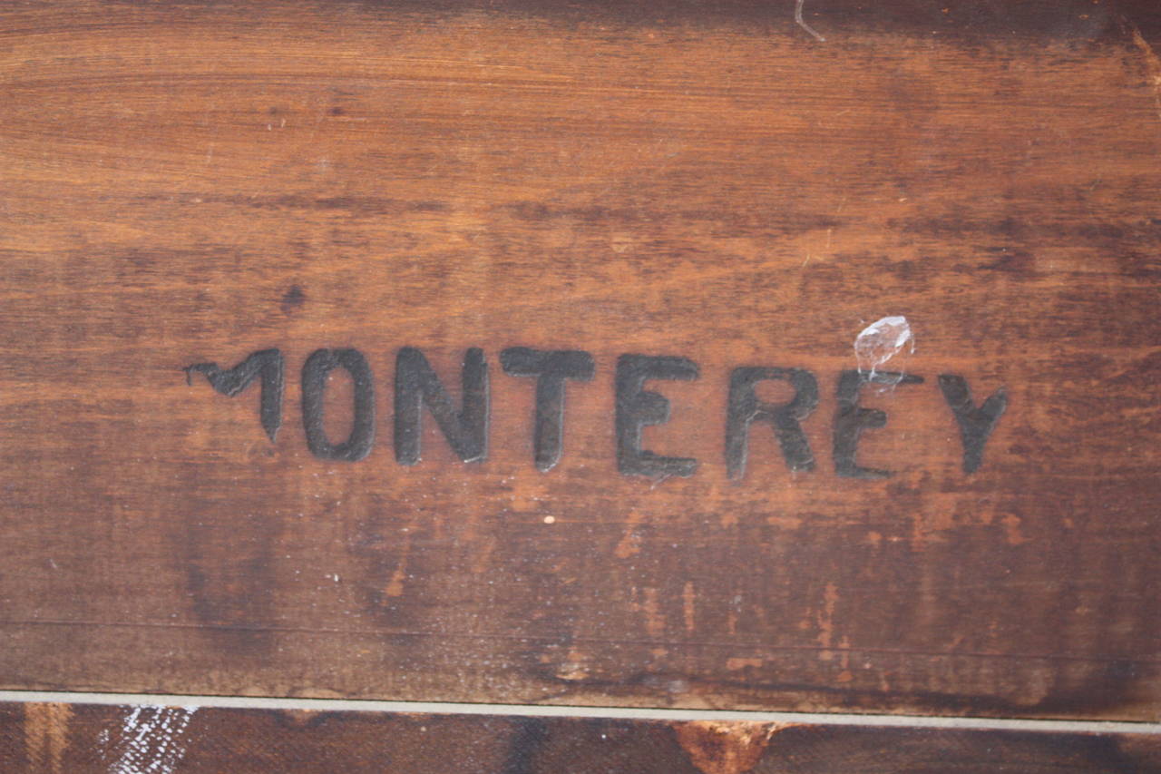 Signed Monterey Sideboard or Buffet in the California Rancho Style In Good Condition In Pasadena, CA